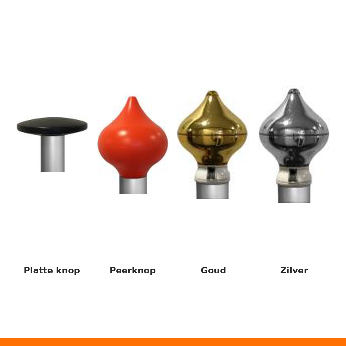 Knop voor vlaggenmast